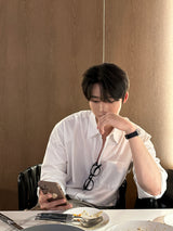 LMN シグナルモダンフィットプレーンシャツ / LMN Signal Modern Fit Plain Shirt (4 colors)
