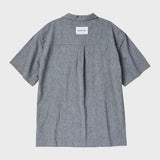 ウエスタンリネンハーフスリーブシャツ/WESTERN LINEN HALF SLEEVE SHIRT (GREY)