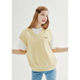 UNBALANCED SWEATER VEST_MUSTARD (6690085404790)