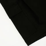 サイドポケットポイントバミューダパンツ / side pocket point bermuda shorts - BLACK
