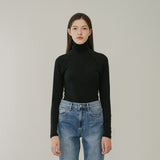 TURTLE NECK TOP (BLUE)(Copy) (6645971910774)
