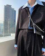 [自主製作] [Restock] ファインダークロップブレザー (2 color)