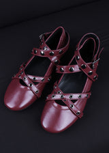 STUD FLAT SHOES