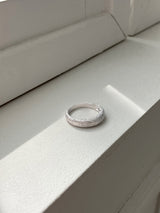 [92.5silver] glitter volume drop ring