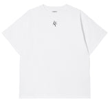 SYMBOL NECKLESS T-SHIRT WHITE [WOMAN]