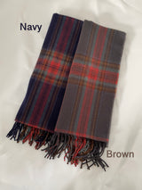 Flat Tartan check muffler 