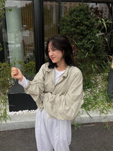 ルーズフィットナイロンクロップJK