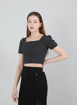 モダンストライプヘアバンド / Modern Stripe HairBand Black
