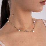 マルゲリータグリーンジェムストーンネックレス/Margarita green gemstone necklace