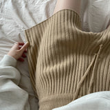 リブドドローストリングショーツ / Ribbed Drawstring Shorts