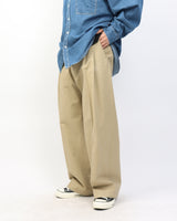 フローピンタックワイドチノパンツ / Flow Pintuck Wide Chino Pants_2color