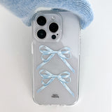 Sky ribbon jelly hard case (clear)