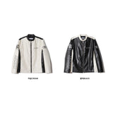 90S Biker Leather Jacket (2color)