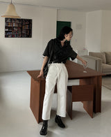 サマーレザーハーフシャツ / Summer Leather Half Shirt