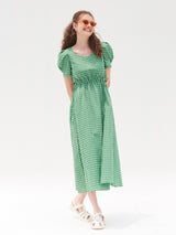 JOLIE PUFF SLEEVES ONEPIECE_GREEN (6580888830070)