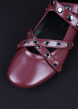STUD FLAT SHOES