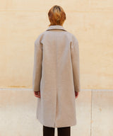 ウールブレンドオーバーサイズロングコート/RCH wool blended oversized long coat gray