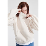 ハイネックダンブルフリーススウェットシャツ/HIGH NECK DUMBLE FLEECE SWEATSHIRT_IVORY