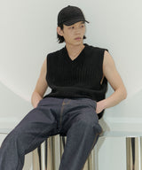 SALON DE SEOUL LOGO EMBROIDERY CAP M - BLACK (6689403764854)