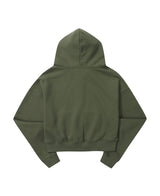 AB CROP HOOD ZIP-UP (KHAKI)
