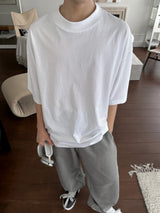 3 タップハイネックシルケットTシャツ