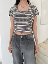 エディションクロップTシャツ/Edison Crop T-shirt (3color)