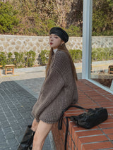 (UNISEX) エバハンドメイドオーバーニット