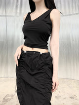 932. Eve hood blackless top (2color)