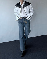 ECT quilting leather biker jacket (3 colors)