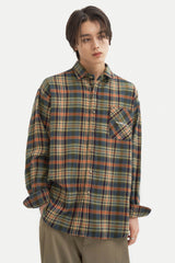 レトロカントリーサイドチェックシャツ/Retro Countryside Check Shirt S108 Orange