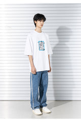 ダブルインシションデニムパンツ/DOUBLE INCISON DENIM PANTS