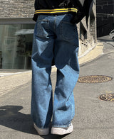 theボタンデニムパンツ (2 color) (6699545297014)