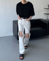 90's ソルモヘアショートスリーブTシャツ / 90's Sol Mohair Short-Sleeved T-Shirt (3 colors)