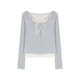 Chiffon Cake Layered Long Sleeve Tee