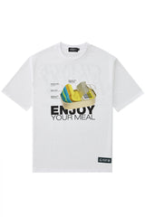 [ENJOY YOUR MEAL] CAMPAIGN 1/2 T-SHIRT CAN _WHITE (6582793306230)