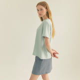スタンダードロゴラウンドネックTシャツ / Standard Logo Ronud Neck T-shirt (Mint)