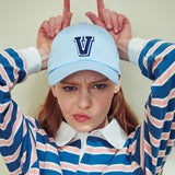V-point logo ball cap (6687362220150)