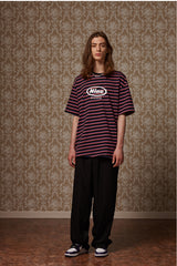Multi stripe T - Pink (4622114848886)