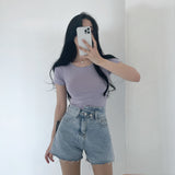 レーヨンブレンドショートスリーブTシャツ