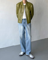 ボルトコートレザージャケット / OA bolt coated leather jacket (3 colors)