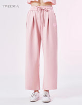 Heart Patch Pintuck Detail Wide Banding Pants 3 Color