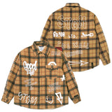 ブラックブックパデッドアウトシャツ / 22 BLACKBOOK PADDED OUT SHIRTS IVORY / YELLOW / ORANGE