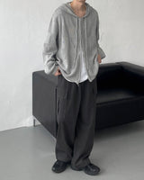 ノアール２wayフードジップアップ / Noir Two-Way Hood Zip-Up (4 colors)