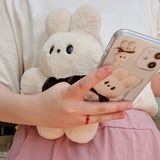 ジャイアントバニーダンダンジェリーハードアイフォンケース/Giant Bunny Dung dung Jelly Hard phone case beige