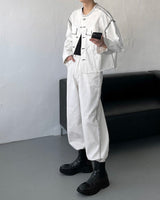 スティッチクロップドジャケット / MG709,710 Stitch Cropped Jacket (2 colors)