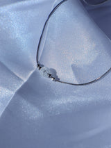 Simple crack crystal necklace