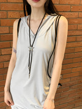 キャッチウエスタンスターペンダントロープネックレス / Catch Western Star Pendant Rope Necklace