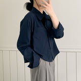 [6color] Basic pocket shirt & blouse