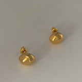 Bean Earring_18k Gold Plating