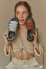 ミリーチャンキーサンダル / MILLY CHUNKY SANDALS_3COLORS